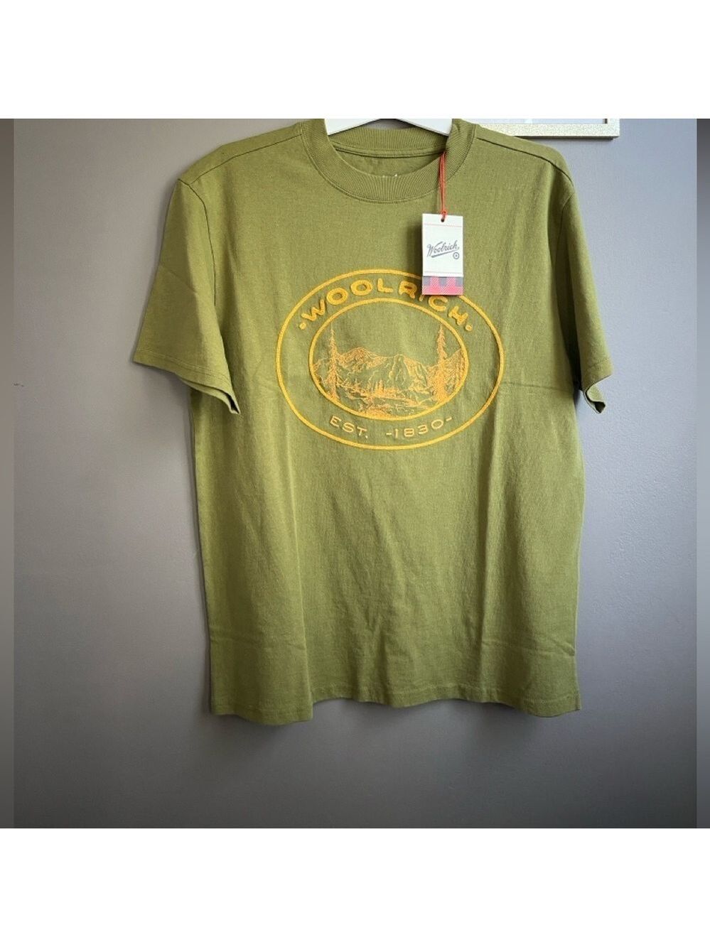 NWT Woolrich x Target limited edition graphic twe embroidered mountains adult M